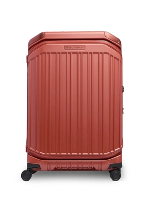 PIQUADRO medium expandable hardside suitcase - Red