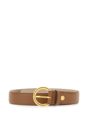 GIANNI CHIARINI logo-engraved leather belt - Brown