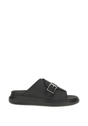 Alexander McQueen buckle-strap leather sandals - Black