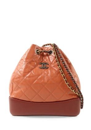 CHANEL Pre-Owned Gabrielle quilted backpack - Orange