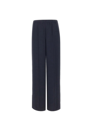 Vince pressed-crease wide-leg trousers - Blue