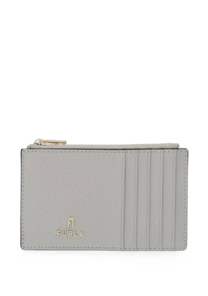 Furla medium Camelia logo-plaque cardholder - Grey