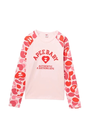 APEE™ by *A BATHING APE® camo-print raglan-sleeve T-shirt - Pink