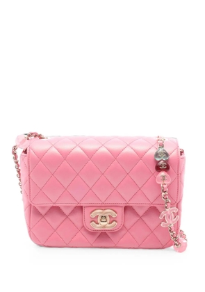 CHANEL Pre-Owned mini matelassé flap shoulder bag - Pink