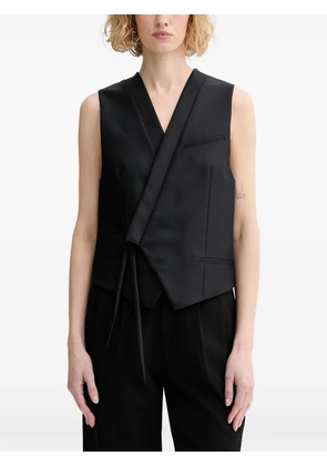 Kenzo wrap-style sleeveless vest - Black