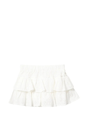 APEE™ by *A BATHING APE® broderie-anglaise tiered skort - White
