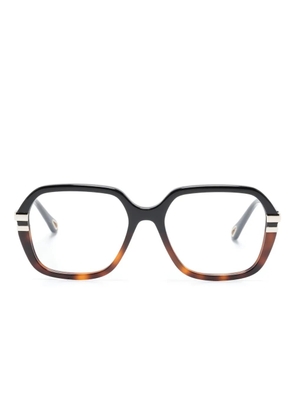Chloé Eyewear tortoiseshell square-frame glasses - Brown