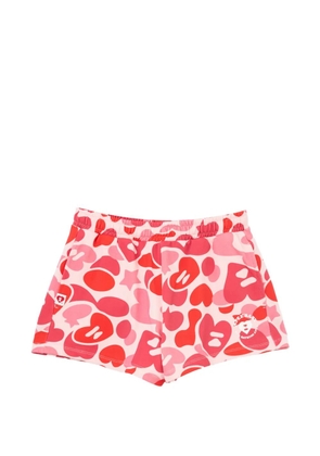 APEE™ by *A BATHING APE® heart-camo printed shorts - Pink