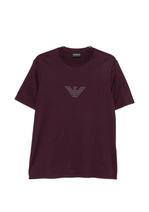 Emporio Armani logo-print T-shirt - Purple