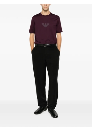 Emporio Armani logo-print T-shirt - Purple