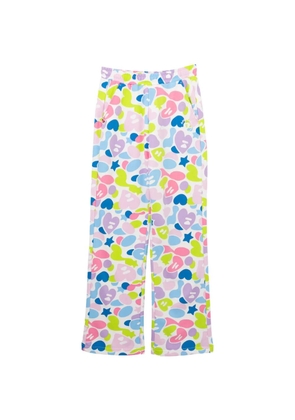 APEE™ by *A BATHING APE® heart-print track pants - White