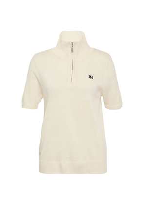 Rally Movement half-zip short-sleeve polo top - Neutrals