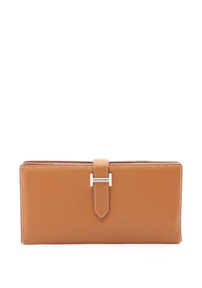 Hermès Pre-Owned 2016 Bearn leather wallet - Brown