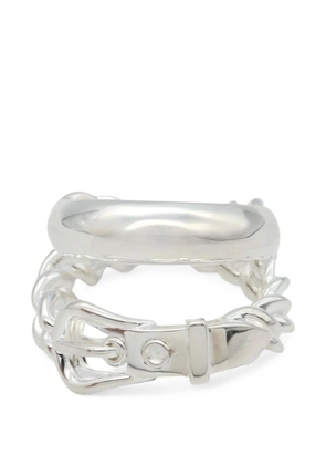Hermès Pre-Owned 2010s buckle-detail ring - Silver