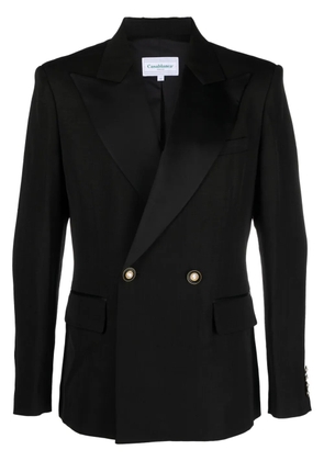Casablanca peak-lapels double-breasted blazer - Black