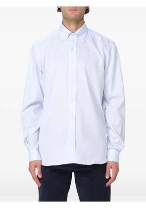 Fay button-down collar long-sleeve shirt - Blue