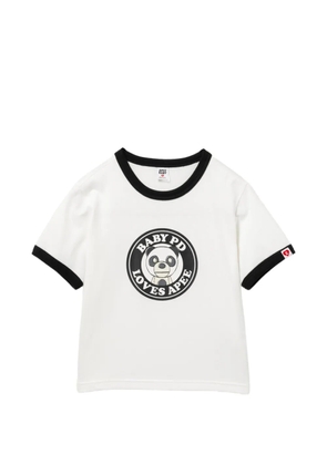 APEE™ by *A BATHING APE® contrast-trim graphic t-shirt - White