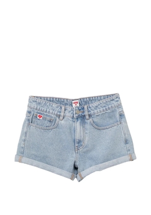 APEE™ by *A BATHING APE® logo-patched denim shorts - Blue