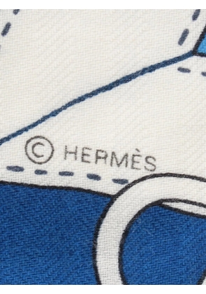 Hermès Pre-Owned 2010s La Promenade Du Matin scarf - Blue