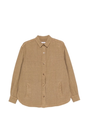 Boglioli button-down curved-hem shirt - Neutrals