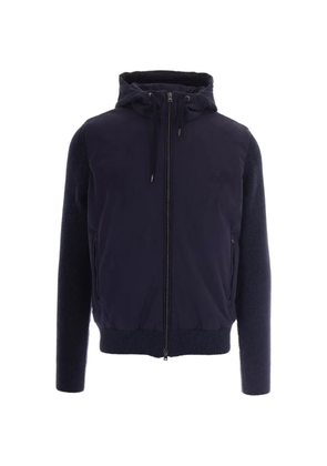 Herno hooded panelled jacket - Blue