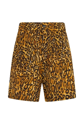 Moschino leopard-print shorts - Brown