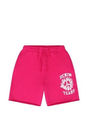 Denim Tears logo-print drawstring shorts - Pink