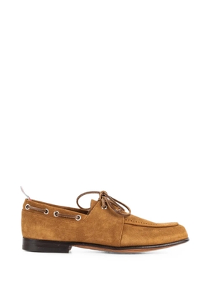 Thom Browne suede boat shoes