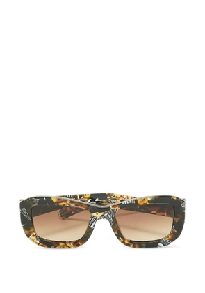 FLATLIST Norma Safari rectangle-frame sunglasses - Brown