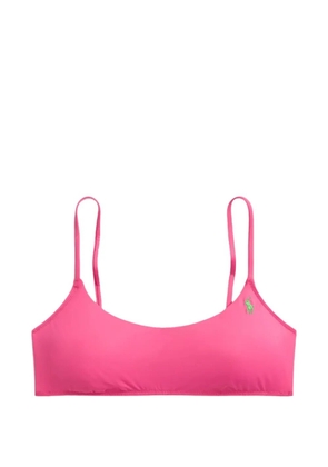 Polo Ralph Lauren Polo Pony logo-embroidered bikini top - Pink