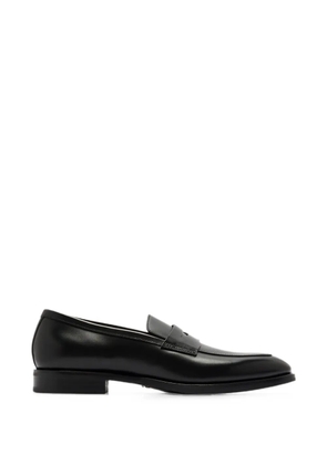 Santoni leather loafers - Black