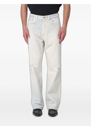 OUR LEGACY Third Cut wide-leg distressed jeans - Neutrals
