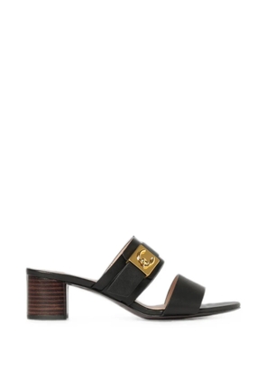 Coccinelle C-Me Lock leather sandals - Black