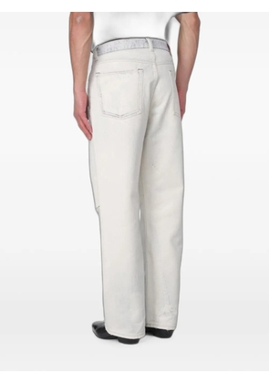 OUR LEGACY Third Cut wide-leg distressed jeans - Neutrals