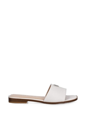 GUESS USA logo-plaque slides - White