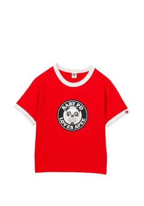 APEE™ by *A BATHING APE® contrast-trim graphic t-shirt - Red