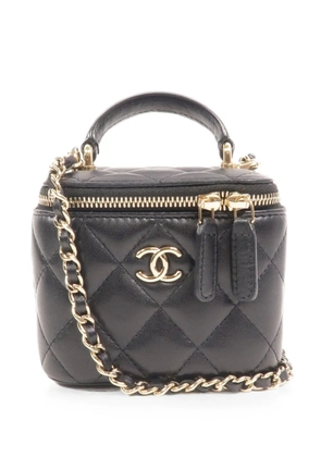 CHANEL Pre-Owned mini Vanity Case CC quilted tote bag - Black