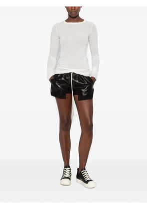 Rick Owens ribbed-knit long-sleeve T-shirt - Neutrals