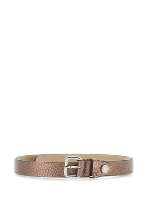 GIANNI CHIARINI maxi-grain leather belt - Brown