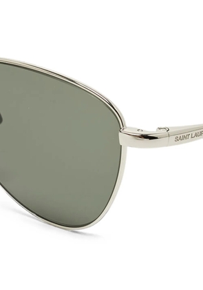 Saint Laurent Pre-Owned Vesper SL 831 pilot-frame sunglasses - Silver