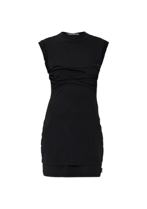 Alexander Wang draped layered mini dress - Black