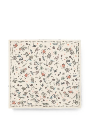Zadig&Voltaire Kerry tattoo scarf 135 - Neutrals