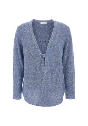 Kangra sequin-embellished asymmetrical cardigan - Blue