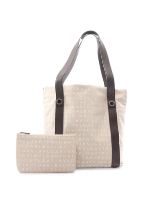 Bvlgari Pre-Owned 2000s Logomania tote bag - Neutrals