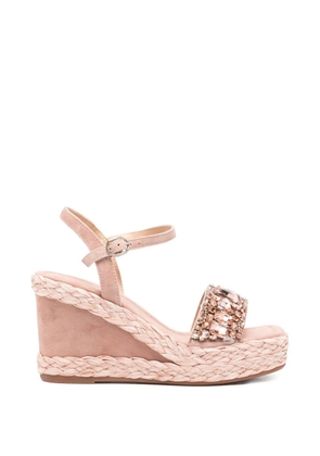 ALMA EN PENA embellished wedge espadrilles - Pink