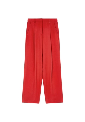 Giorgio Armani pleated wide-leg trousers - Red