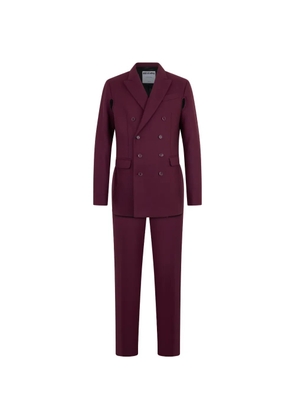 Moschino double-breasted cut-out suit - Red