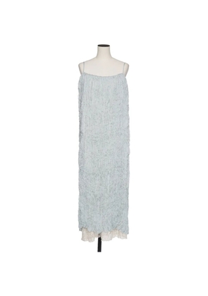 Muller Of Yoshiokubo textured layered-hem midi dress - Blue