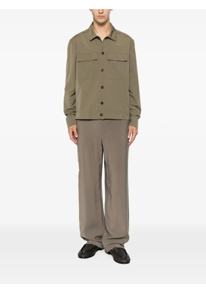 Low Brand flap-pocket long-sleeve shirt - Green