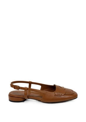 Pomme D´Or slingback loafer-inspired pumps - Brown